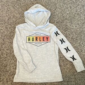 Boys size 4 long sleeve hooded Hurley tshirt
